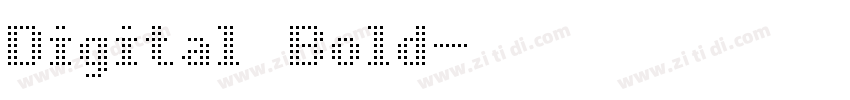 Digital Bold字体转换